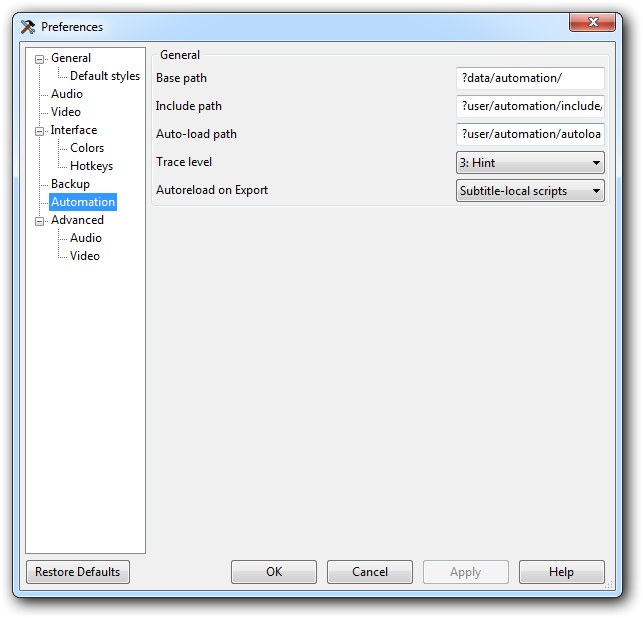 preferences-automation